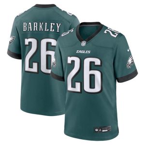 Men's Philadelphia Eagles Active Player Custom Green Stitched Game Jersey - Custom Name