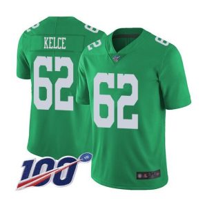 Men's Philadelphia Eagles Active Player Custom Kelly Green 100th Season Vapor Untouchable Limited Stitched Football Jersey - Custom Name