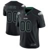 Men's Philadelphia Eagles Customized Lights Out Black Color Rush Limited Stitched Jersey - Custom Name