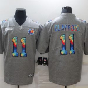 Men's Pittsburgh Steelers #11 Chase Claypool 2020 Grey Crucial Catch Limited Stitched Jersey - Custom Name