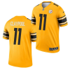 Men's Pittsburgh Steelers #11 Chase Claypool 2021 Gold Inverted Legend Stitched Jersey - Custom Name
