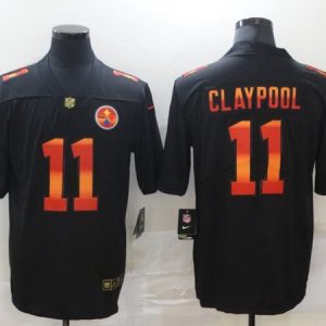 Men's Pittsburgh Steelers #11 Chase Claypool Black NFL 2020 Fashion Limited Stitched Jersey - Custom Name