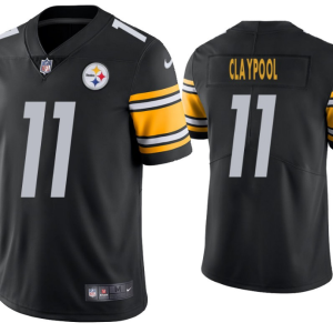 Men's Pittsburgh Steelers #11 Chase Claypool Black NFL Vapor Untouchable Limited Stitched Jersey - Custom Name