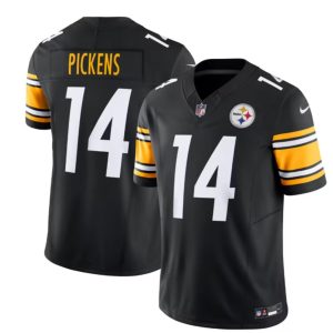 Men's Pittsburgh Steelers #14 George Pickens Black 2023 F.U.S.E. Vapor Untouchable Limited Jersey - Custom Name