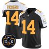 Men's Pittsburgh Steelers #14 George Pickens Black F.U.S.E. DMR Patch Untouchable Limited Stitched Football Jersey - Custom Name