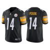 Men's Pittsburgh Steelers #14 George Pickens Black Vapor Untouchable Limited Stitched Jersey - Custom Nam
