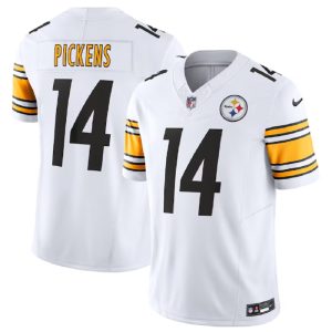 Men's Pittsburgh Steelers #14 George Pickens White 2023 F.U.S.E. Vapor Untouchable Limited Stitched Jersey - Custom Name