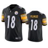 Men's Pittsburgh Steelers #18 John Rhys Plumlee Black Vapor Untouchable Limited Stitched Jersey - Custom Name