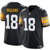 Men's Pittsburgh Steelers #18 Mike Williams Black 2024 F.U.S.E. Color Rush Limited Stitched Jersey - Custom Name