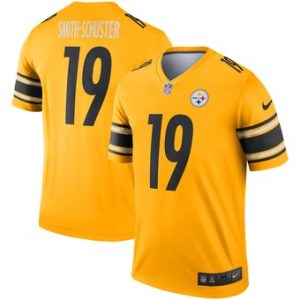 Men's Pittsburgh Steelers #19 JuJu Smith-Schuster 2021 Gold Inverted Legend Stitched Jersey - Custom Name