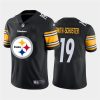Men's Pittsburgh Steelers #19 JuJu Smith-Schuster Black 2020 Team Big Logo Limited Stitched Jersey - Custom Name