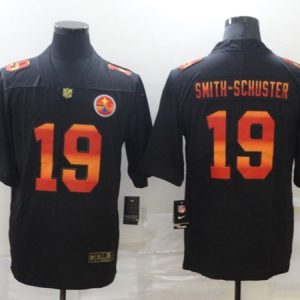 Men's Pittsburgh Steelers #19 JuJu Smith-Schuster Black NFL 2020 Fashion Limited Stitched Jersey - Custom Name