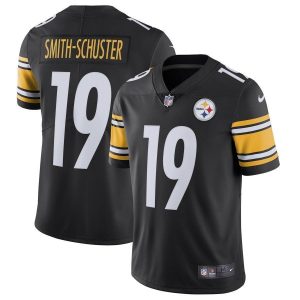 Men's Pittsburgh Steelers #19 JuJu Smith-Schuster Black Vapor Untouchable Limited Stitched NFL Jersey - Custom Name