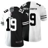 Men's Pittsburgh Steelers #19 JuJu Smith-Schuster Black &White NFL Limited Stitched Jersey - Custom Name