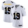 Men's Pittsburgh Steelers #19 JuJu Smith-Schuster White NFL Stitched Jersey - Custom Name