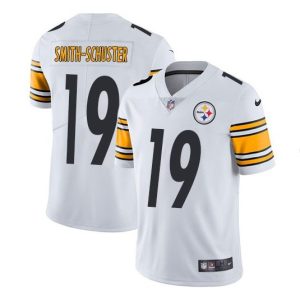 Men's Pittsburgh Steelers #19 JuJu Smith-Schuster White Vapor Untouchable Limited Stitched NFL Jersey - Custom Name