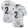 Men's Pittsburgh Steelers #2 Justin Fields 2024 F.U.S.E Arctic Camo Salute to Service Limited Stitched Football Jersey - Custom Name