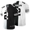 Men's Pittsburgh Steelers #2 Mason Rudolph Black &White NFL Split Limited Stitched Jersey - Custom Name