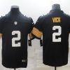 Men's Pittsburgh Steelers #2 Michael Vick Black Limited Stitched Jersey - Custom Name