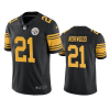 Men's Pittsburgh Steelers #21 Tre Norwood Black Color Rush Limited Stitched Jersey - Custom Name