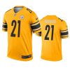 Men's Pittsburgh Steelers #21 Tre Norwood Gold Inverted Legend Stitched Jersey - Custom Name