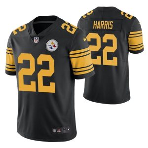 Men's Pittsburgh Steelers #22 Najee Harris 2021 Black NFL Vapor Untouchable Limited Stitched Jersey - Custom Name