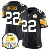 Men's Pittsburgh Steelers #22 Najee Harris Black 2024 F.U.S.E. 50th Anniversary Of Super Bowl IX Vapor Untouchable Limited Stitched Jersey - Custom Name