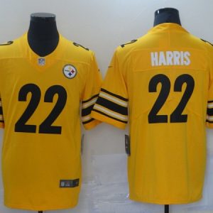 Men's Pittsburgh Steelers #22 Najee Harris Gold NFL Inverted Legend Jersey - Custom Name