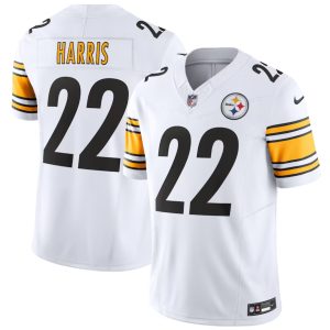 Men's Pittsburgh Steelers #22 Najee Harris White 2023 F.U.S.E. Vapor Untouchable Limited Stitched Jersey - Custom Name