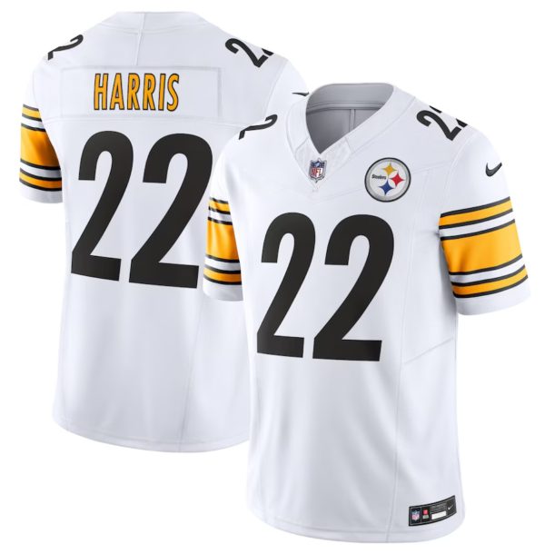 Men's Pittsburgh Steelers #22 Najee Harris White 2023 F.U.S.E. Vapor Untouchable Limited Stitched Jersey - Custom Name