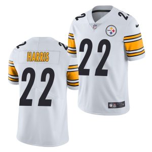 Men's Pittsburgh Steelers #22 Najee Harris White NFL 2021 Draft Vapor Untouchable Limited Stitched Jersey - Custom Name