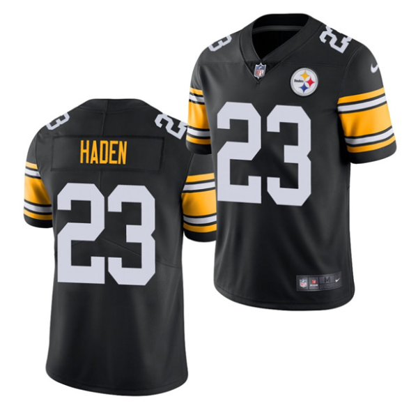 Men's Pittsburgh Steelers #23 Joe Haden Black Limited Stitched Jersey - Custom Name