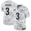 Men's Pittsburgh Steelers #3 Russell Wilson 2024 F.U.S.E Arctic Camo Salute to Service Limited Stitched Football Jersey - Custom Name