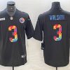 Men's Pittsburgh Steelers #3 Russell Wilson Black Crucial Catch Limited Stitched Jersey - Custom Name