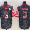Men's Pittsburgh Steelers #3 Russell Wilson Camo USA Flag Limited Stitched Jersey - Custom Name