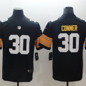 Men's Pittsburgh Steelers #30 James Conner 2018 Black Vapor Untouchable Limited Stitched NFL Jersey - Custom Name
