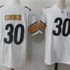 Men's Pittsburgh Steelers #30 James Conner White Stitched NFL Vapor Untouchable Limited Jersey - Custom Name