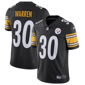 Men's Pittsburgh Steelers #30 Jaylen Warren Black Vapor Untouchable Limited Stitched Jersey - Custom Name
