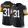 Men's Pittsburgh Steelers #31 Daijun Edwards Black 2024 F.U.S.E. Alternate Vapor Untouchable Limited Stitched Jersey - Custom Name