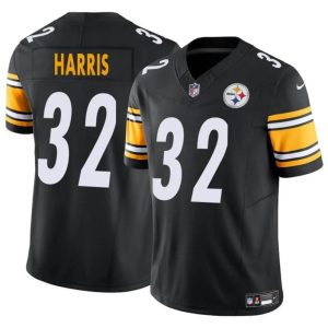 Men's Pittsburgh Steelers #32 Franco Harris Black 2024 F.U.S.E. Alternate Vapor Untouchable Limited Stitched Jersey - Custom Name