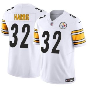 Men's Pittsburgh Steelers #32 Franco Harris White 2024 F.U.S.E. Alternate Vapor Untouchable Limited Stitched Jersey - Custom Name