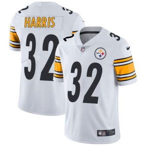Men's Pittsburgh Steelers #32 Franco Harris White Vapor Untouchable Limited Stitched Jersey - Custom Name
