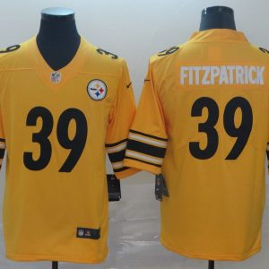 Men's Pittsburgh Steelers #39 Minkah Fitzpatrick 2019 Gold Inverted Legend NFL Jersey - Custom Name