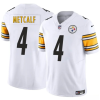 Men's Pittsburgh Steelers #4 DK Metcalf White 2024 F.U.S.E. Vapor Untouchable Limited Stitched Jersey - Custom Name