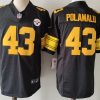 Men's Pittsburgh Steelers #43 Troy Polamalu Black 2023 F.U.S.E. Color Rush Vapor Untouchable Color Rish Limited Jersey - Custom Name