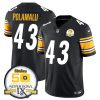 Men's Pittsburgh Steelers #43 Troy Polamalu Black 2024 F.U.S.E. 50th Anniversary Of Super Bowl IX Alternate Vapor Untouchable Limited Stitched Jersey - Custom Name