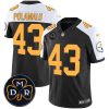 Men's Pittsburgh Steelers #43 Troy Polamalu Black F.U.S.E. DMR Patch Untouchable Limited Stitched Football Jersey - Custom Name