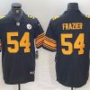 Men's Pittsburgh Steelers #54 Zach Frazier Black Color Rush Untouchable Limited Stitched Jersey - Custom Name