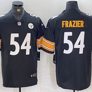 Men's Pittsburgh Steelers #54 Zach Frazier Black Vapor Untouchable Limited Stitched Jersey - Custom Name
