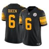 Men's Pittsburgh Steelers #6 Patrick Queen Black 2023 F.U.S.E. Color Rush Vapor Untouchable Limited Stitched Jersey - Custom Name